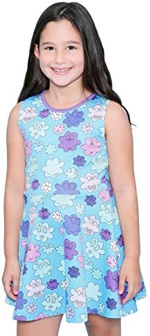 Lanoosh Girls' Blue Face Time Dress MEDIUM (8)