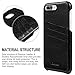 iPhone 8 Plus Case, iPhone 7 Plus Case, Benuo[Card Slot Vintage Series] Premium Genuine Leather Card Case,3 Card Slots, Ultra Slim, Soft Leather Cover for iPhone 8 Plus/7 Plus 5.5 inch(Stylish Black)