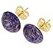 Glass Of Venice Murano Glass Starlight Small Stud Earrings - Navy Blue