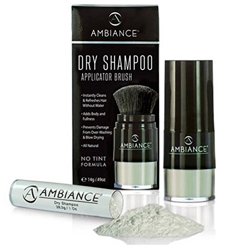 Ambiance Dry Shampoo (No Tint/Gray Hair Formula) Value Pack - All-Natural, Volumizing Powder Absorbs Oil While Boosting Body and Shine