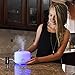 Ultrasonic Aromatherapy Essential Oil Cool Soothing Mist Diffuser, Automatic Shut Off & Electric Air Humidifier - Ionizer Purifier - 500ml - 10 hr run Time - Vibrant Changeable LED Lights