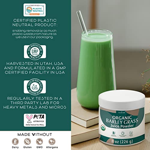 Organic Barley Grass Juice Powder Utah Grown Raw Barley Grass Juice