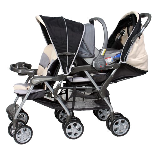 combi tandem double stroller
