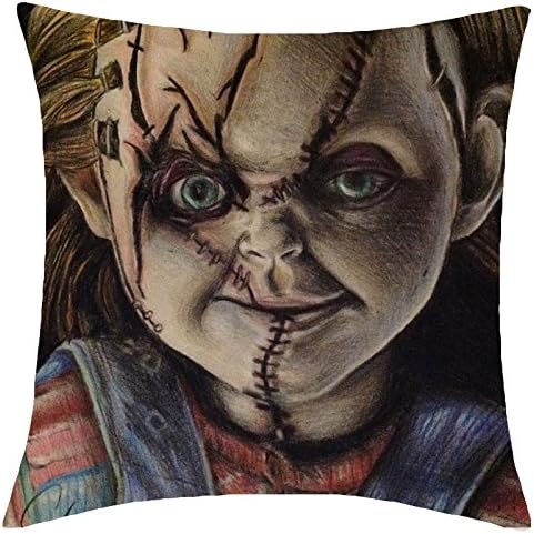 CASE PILLOW - Chucky Doll Polyester Pillow Case Pillow Cover Cushion Cover Home Decor