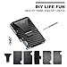 ARW Carbon Fiber Wallet, Metal Money Clip Wallet, RFID Blocking Minimalist Wallet for Men