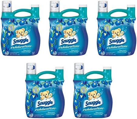 Snuggle Exhilarations"Blue Iris" Fabric Softener Liquid, 96 Fl Oz, 112 Loads (Pack of 5)