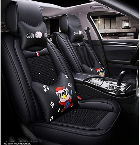 MYYDD Car Seat Covers Ice Silk/Leather Comfortable for Protect Car Seat Compatible with Infiniti Series,D,Q60
