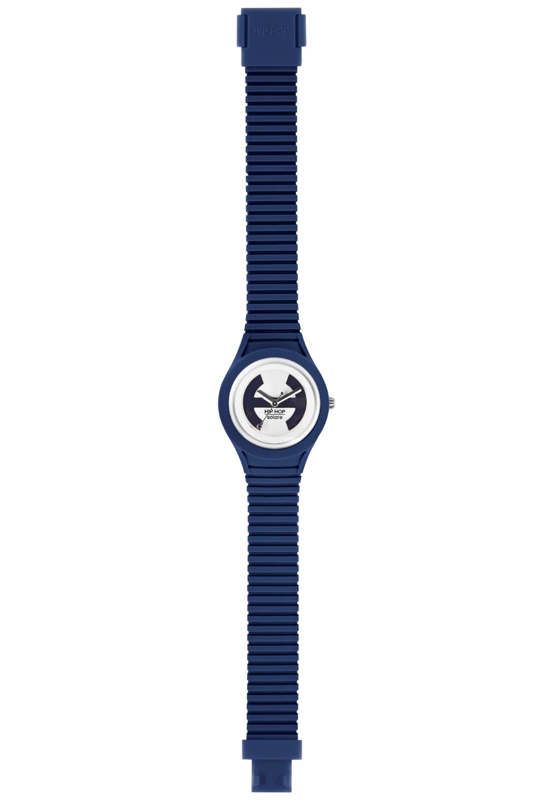 Hip Hop Watches - Ladies Watch Deep Ocean HWU0536 - Solar Collection - Silicone Wrist Strap - Waterproof Up to 5 ATM - 34mm Case - Deep Navy Blue