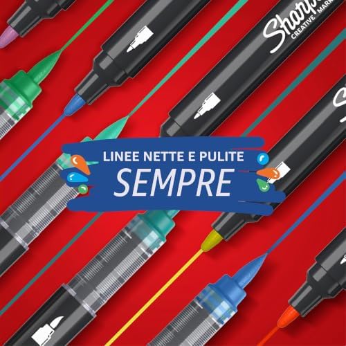 Creative Marker Pennarelli Acrilici per Hobby Creativi | Pennarelli a base d'acqua con punta a pennello | Ideali per Fai da TeDecorazioni e Scuola | Verde Smeraldo | 6 Pezzi