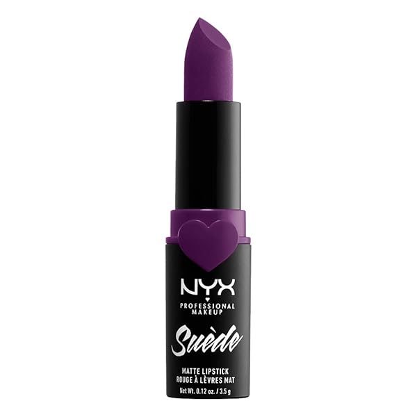 NYX PROFESSIONAL MAKEUP SUEDE MATTE LIPSTICK, VEGAN FORMULA – STFU (MAGENTA)