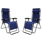 Caravan Sports Infinity Zero Gravity Chair - 2 Pack, Blue
