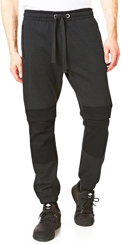 Iron Mountain IMPNT223 Men's Work Joggers Black Knee Pad Sweatpants Trousers L