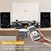 Rcm Real Wood Wireless Turntable with 50 Watts Wooden Speakers Set Auto Stop Vinyl Record Player, RCA Line Out, USB for MP3 Recording/Playback, Aux Input, Black Piano Finish ( MC-256 T/T)thumb 4