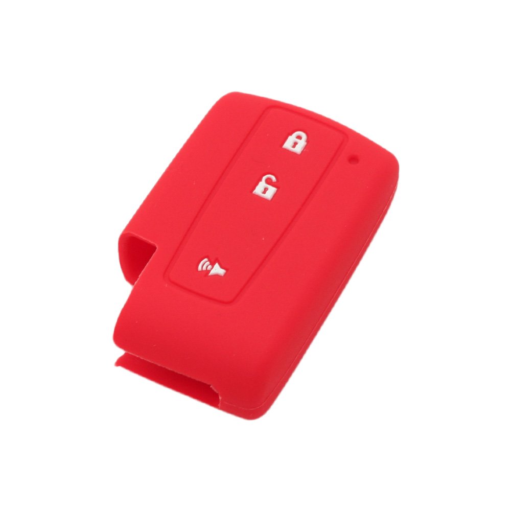 BROVACS Silicone Cover Protector Case Holder Skin Jacket Compatible with TOYOTA 3 Button Smart Remote Key Fob CV2414 Red