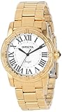 Invicta Women's 14374 Angel Silver Dial Diamond-Accented 18k Gold Ion-Plated Stainless Steel Watch