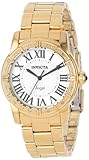 Invicta Women’s 14374 Angel Silver Dial Diamond-Accented 18k Gold Ion-Plated Stainless Steel Watch, Watch Central