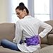 Hot Pockets Microwaveable Hot & Cold Heating Pad for Lower Back & Andomen – Natural Rice Pack with Strap Handle, Reusable & Washable for Comfort & Relaxation - Purple Flowers