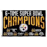 Pittsburgh Steelers 6X and 6 Time Super Bowl