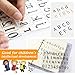 178 Pcs Transparent Clear Silicone Stamps Alphabet, Numbers Symbol Stamp Set with Square Shape Acrylic Block Pad for DIY Craft