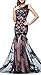 Babyonlinedress® Scoop Neck Mermaid Black lace Applique Evening Prom Dress