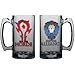 Warcraft Horde/Alliance Double Sided 16 oz. Glass Beer Mug