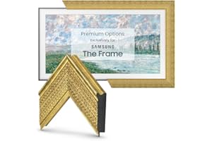 FRAME MY TV Deco TV Frames - Gatsby Gold Smart Frame Compatible ONLY with Samsung The Frame TV (3" Color Chip, 3" Sample)