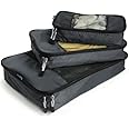 TravelWise Packing Cubes - 3 Piece Set (Black)