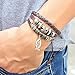 Kingbell X'mas Gift Fashion Charm Adjustable Handcraft Dangling Jesus Fish Cowhide Leather Bracelet