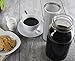 Zell Cold Brew Coffee Maker, Iced Coffee & Tea Maker Infuser for Mason Jars | Durable Fine Mesh Stainless Steel Coffee Maker Filter (Stainless Steel - Straight, Fits 64 oz Wide Mouth Mason Jars)