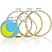 Embroidery Hoop Kit for Cross Stitch (6 Pack) | Premium Round Bamboo Hoops | Bulk Adjustable Wooden Circle Set | 3 pcs of 4 inch & 3 pcs of 6 inch Rings