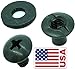 Black Chicago Screw - Thru Hole Binding Post Kit 1/8, 1/4, 3/8, 1/2 Inch Machine Screw Fasteners + Rubber Washers, QuickClipPro Kydex Leather Holster Sheath (1/4