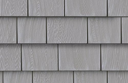 Grayne 6-1/2 in. x 60-1/2 in. Cape Grey Engineered Rigid PVC Shingle Panel 5 in. Exposure (24 per Box)
