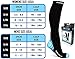 Physix Gear Compression Socks for Men & Women 20-30 mmhg, Best Graduated Athletic Fit for Running Nurses Shin Splints Flight Travel & Maternity Pregnancy - Boost Stamina Circulation & Recovery BLU LXL