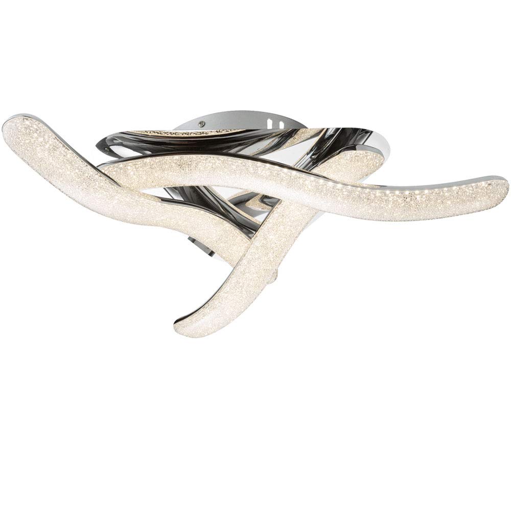 Globo Nabro Light, Chrome, Silver, 54 x 54 x 13 cm