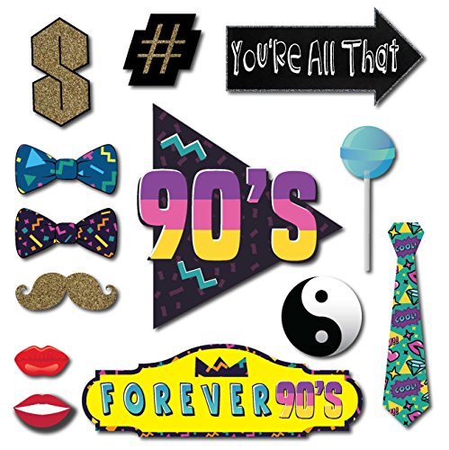 Party Decoration 90s Throwback 1990s Party Theme Photo Booth Props