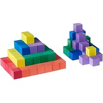 Lot De 5 Blocs De Mousse EVA 8x8x8 Cm – Couleurs Vives, Cubes Souples Pour Apprentissage Préscolaire Et Jeu éducatif