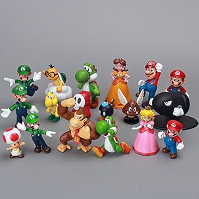 Super Mario Bros 1~2.5" Action Figure Doll Figurine Gift