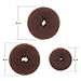 Mudder 3 Pieces Donut Bun Maker Hair Bun Maker Ring Style Bun Maker Set for Chignon Hair Includes Large, Medium and Small (Light Brown)