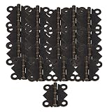 BQLZR Bronze Decorative Mini Butterfly Hinges S Size for Cabinet Storage Box Pack of 20