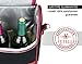 Leather Wine Tote - 2 Bottle Carrier - Vetelli's Wine Bag Is A Luxurious Burgundy Color With Classic Italian Design And An Insulated Interior. A Beautiful Gift For Any Wine Lover.