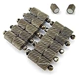 8 CleverDelights Magnetic Jewelry Clasps - Spiral Style - Antique Bronze Color - Necklace Converter
