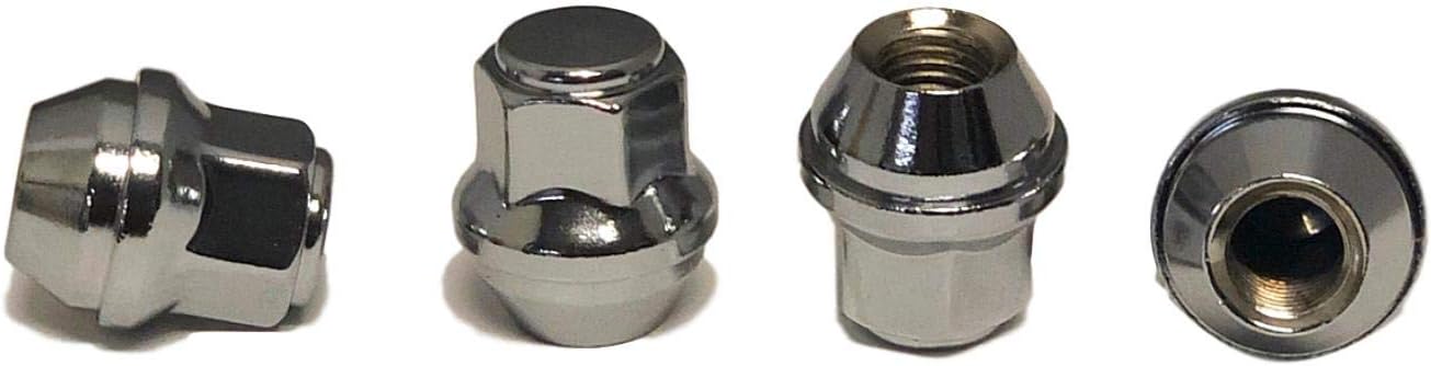 Eisen 12x1.5 One-Piece Chrome OEM Factory Style Replacement Lug Nuts for Ford Focus Fusion Escape Stock Wheels: Automotive