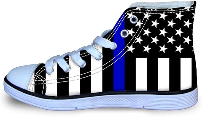 thin blue line sneakers