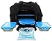 6 Pack Fitness Mini Innovator 3 Meal Management System (Black/Neon Blue Bonus)