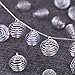 Outus 20 Pieces Spiral Bead Cages Pendants Findings Silver Plated for Jewelry Making, 2 Sizes