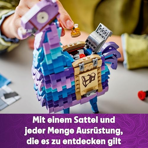 LEGO Fortnite Vorratslama Spielzeug - Spielfigur zum Bauen & Sammeln aus Videospiel - Zubehör wie Schlürfsaft - Gaming Spielset - Gamer Geschenk für Jungen, Mädchen und Teenager ab 12 Jahren - 77071