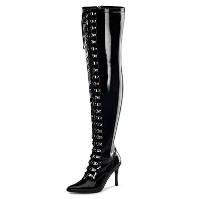 Higher-Heels Funtasma Domina Weitschaft-Overkneestiefel Dominatrix-3024X