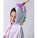 Storybook Wishes Little Girls White and Rainbow Unicorn Hooded Cape