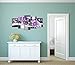 Abstract Purple Flower Painting Artwork Contemporary Diamond floral Art Canvas Print Picture Wall Decor for Bedroom Decoration