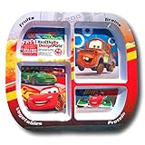 Disney Toddler Dishes Dinnerware (Cars Divided Plate)